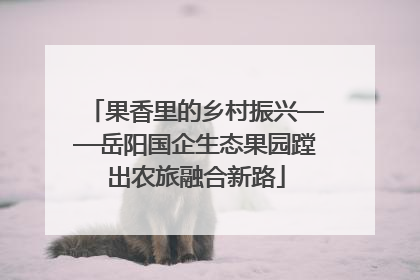 果香里的乡村振兴——岳阳国企生态果园蹚出农旅融合新路