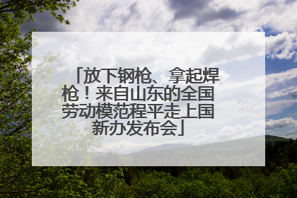 放下钢枪、拿起焊枪！来自山东的全国劳动模范程平走上国新办发布会