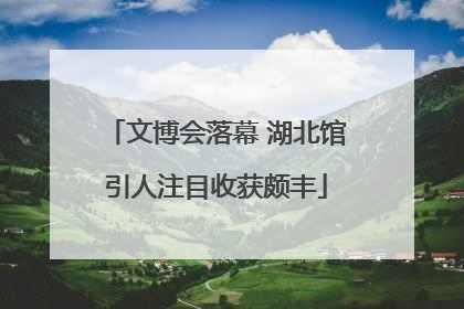 文博会落幕 湖北馆引人注目收获颇丰