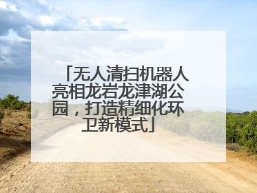 无人清扫机器人亮相龙岩龙津湖公园，打造精细化环卫新模式
