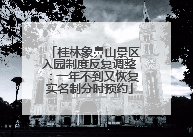 桂林象鼻山景区入园制度反复调整：一年不到又恢复实名制分时预约