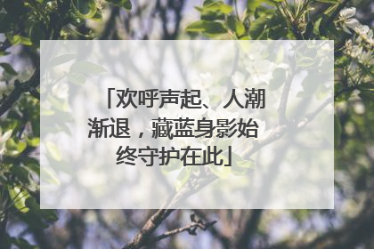 欢呼声起、人潮渐退，藏蓝身影始终守护在此