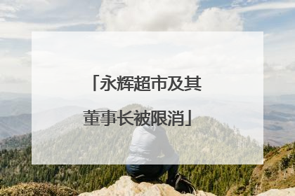 永辉超市及其董事长被限消