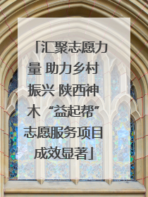 汇聚志愿力量 助力乡村振兴 陕西神木“益起帮”志愿服务项目成效显著