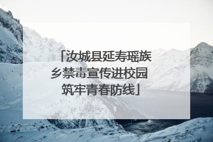 汝城县延寿瑶族乡禁毒宣传进校园 筑牢青春防线