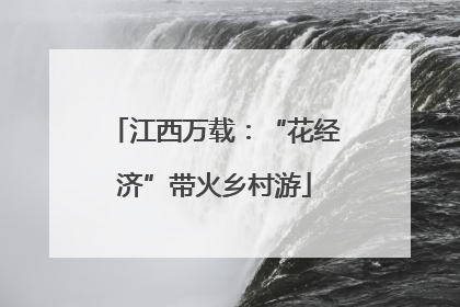 江西万载：“花经济”带火乡村游