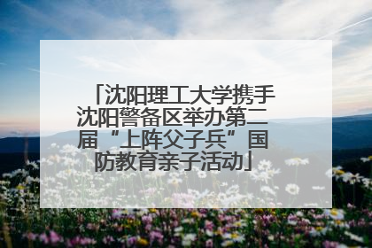 沈阳理工大学携手沈阳警备区举办第二届“上阵父子兵”国防教育亲子活动