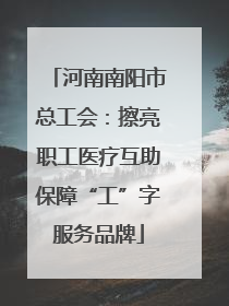 河南南阳市总工会：擦亮职工医疗互助保障“工”字服务品牌