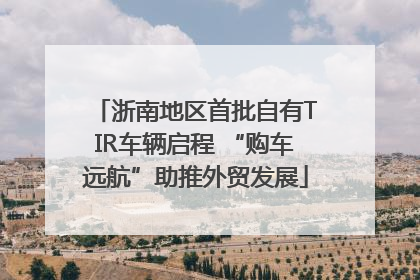 浙南地区首批自有TIR车辆启程 “购车远航”助推外贸发展