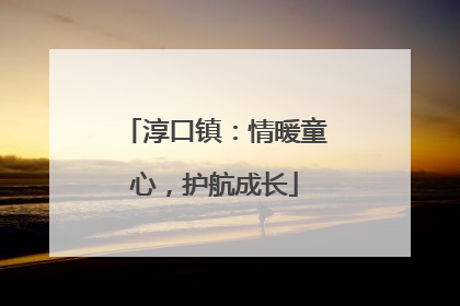 淳口镇：情暖童心，护航成长