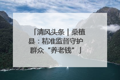 清风头条｜桑植县：精准监督守护群众“养老钱”