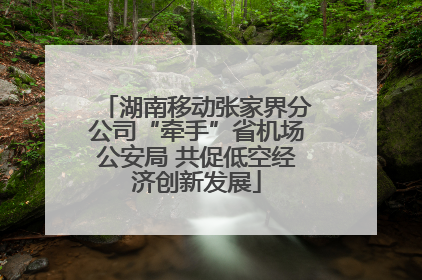 湖南移动张家界分公司“牵手”省机场公安局 共促低空经济创新发展