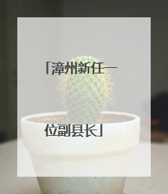 漳州新任一位副县长