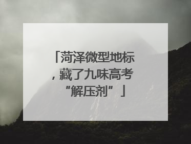 菏泽微型地标，藏了九味高考“解压剂”