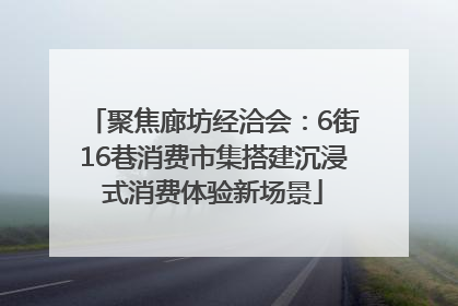 聚焦廊坊经洽会：6街16巷消费市集搭建沉浸式消费体验新场景