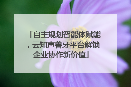 自主规划智能体赋能，云知声兽牙平台解锁企业协作新价值