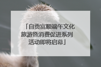 自贡富顺端午文化旅游暨消费促进系列活动即将启幕