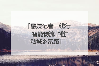 融媒记者一线行｜智能物流“链”动城乡富路