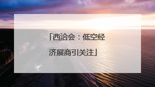西洽会：低空经济展商引关注