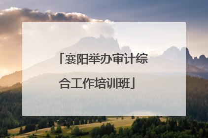 襄阳举办审计综合工作培训班