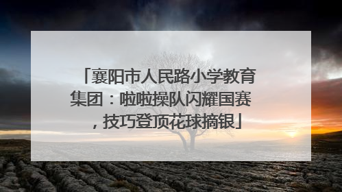 襄阳市人民路小学教育集团：啦啦操队闪耀国赛，技巧登顶花球摘银
