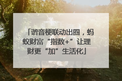 谐音梗联动出圈，蚂蚁财富“指数+”让理财更“加”生活化