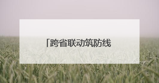 跨省联动筑防线 省界执法护平安