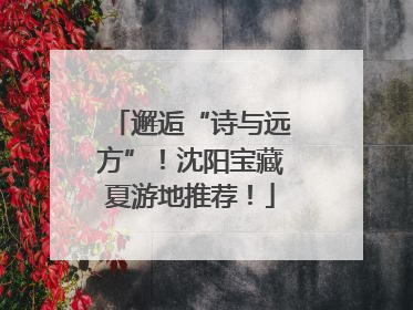 邂逅“诗与远方”！沈阳宝藏夏游地推荐！