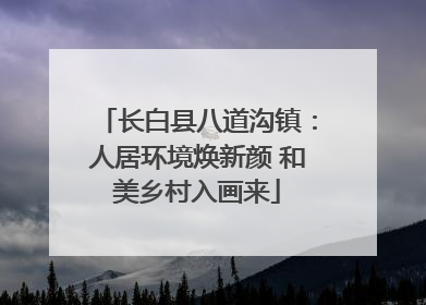 长白县八道沟镇：人居环境焕新颜 和美乡村入画来