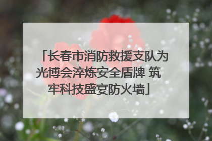 长春市消防救援支队为光博会淬炼安全盾牌 筑牢科技盛宴防火墙