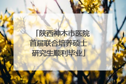 陕西神木市医院首届联合培养硕士研究生顺利毕业