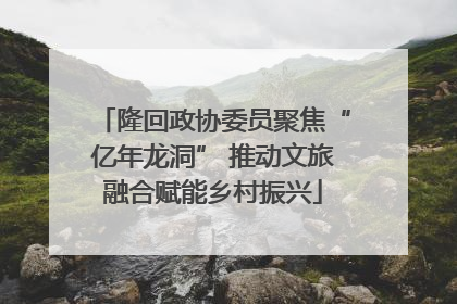 隆回政协委员聚焦“亿年龙洞” 推动文旅融合赋能乡村振兴