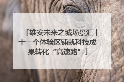 雄安未来之城场景汇丨十一个体验区铺就科技成果转化“高速路”