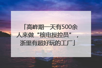 高峰期一天有500余人来做“核电操控员”，浙里有超好玩的工厂