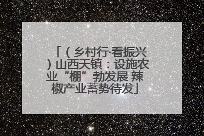 （乡村行·看振兴）山西天镇：设施农业“棚”勃发展 辣椒产业蓄势待发