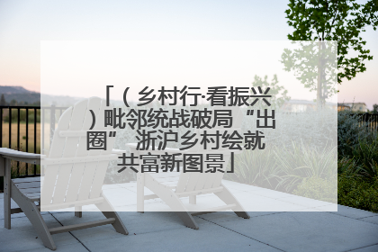 （乡村行·看振兴）毗邻统战破局“出圈” 浙沪乡村绘就共富新图景