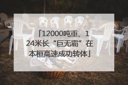 12000吨重、124米长“巨无霸”在本桓高速成功转体