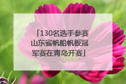 130名选手参赛 山东省帆船帆板冠军赛在青岛开赛