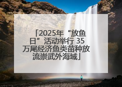 2025年“放鱼日”活动举行 35万尾经济鱼类苗种放流崇武外海域