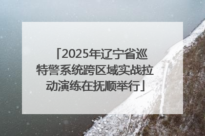 2025年辽宁省巡特警系统跨区域实战拉动演练在抚顺举行