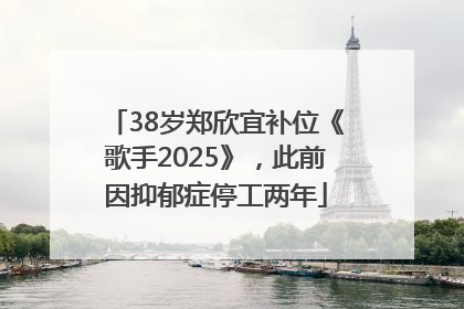 38岁郑欣宜补位《歌手2025》，此前因抑郁症停工两年