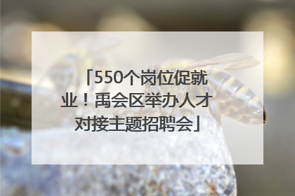 550个岗位促就业！禹会区举办人才对接主题招聘会