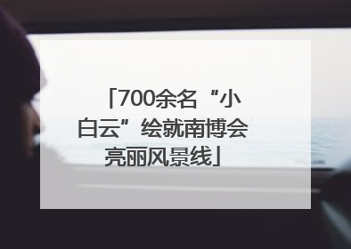 700余名“小白云”绘就南博会亮丽风景线