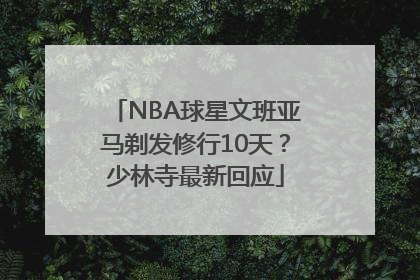 NBA球星文班亚马剃发修行10天？少林寺最新回应
